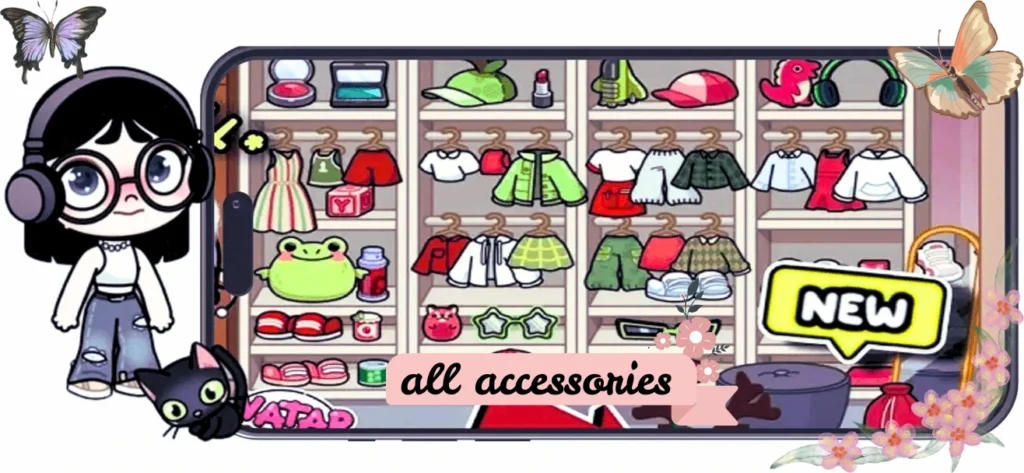 unlocked all accessories.